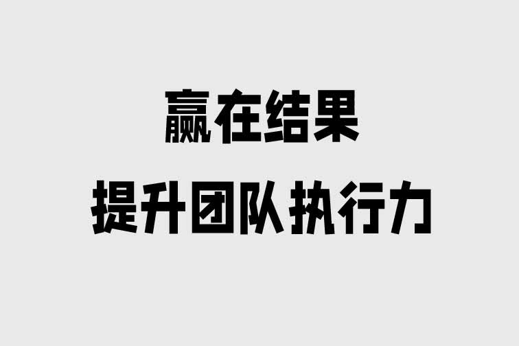 贏在結果—提升團隊執行力